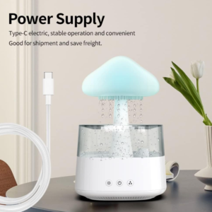 مرطب هواء للعلاج العطري بضوء ليلي مع 7 الوان متغيرة